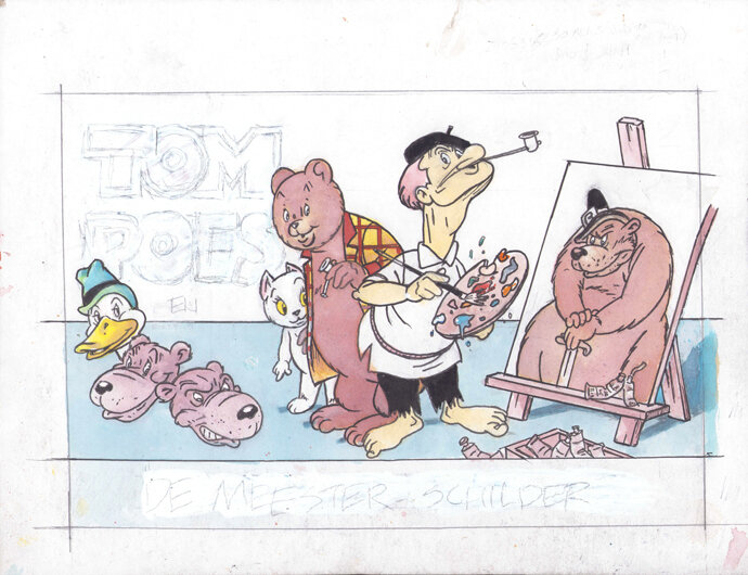 Dick Matena (naar Marten Toonder) | 2025 | Tom Poes en de meester-schilder omslag - Couverture originale