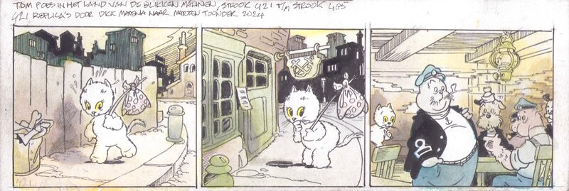 Dick Matena (naar Marten Toonder) | 2025 | Tom Poes in het land van de blikken mannen 421 - Planche originale