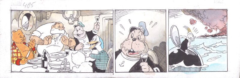 Dick Matena (naar Marten Toonder) | 2025 | Tom Poes in het land van de blikken mannen 485 - Planche originale