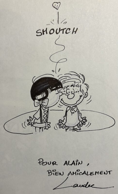 Dédicace de Laudec dans Cédric - Dédicace