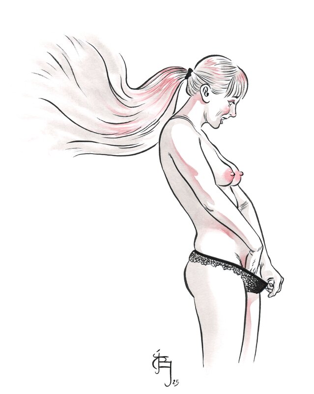 En vente - Girl 2025 par Olaf Boccère - Illustration originale