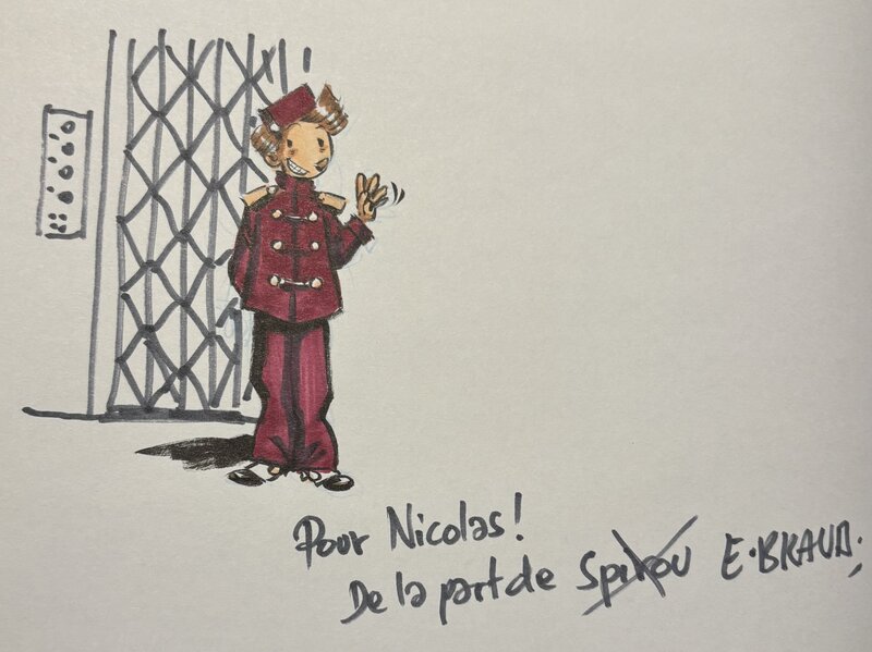 Dédicace d'Emile Bravo dans Une épatante aventure de Jules - Dédicace