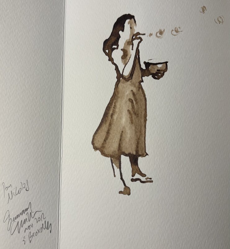 Dédicace de Guibert dans L'enfance d'Alan - Dédicace