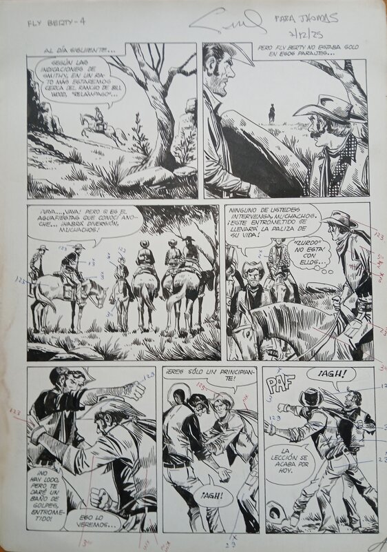 German Gábler, Fly Berty, planche originale 4 - Planche originale