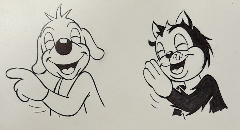 Michel Motti, José Cabrero Arnal, Motti, illustration Pif et Hercule, 1980. - Illustration originale