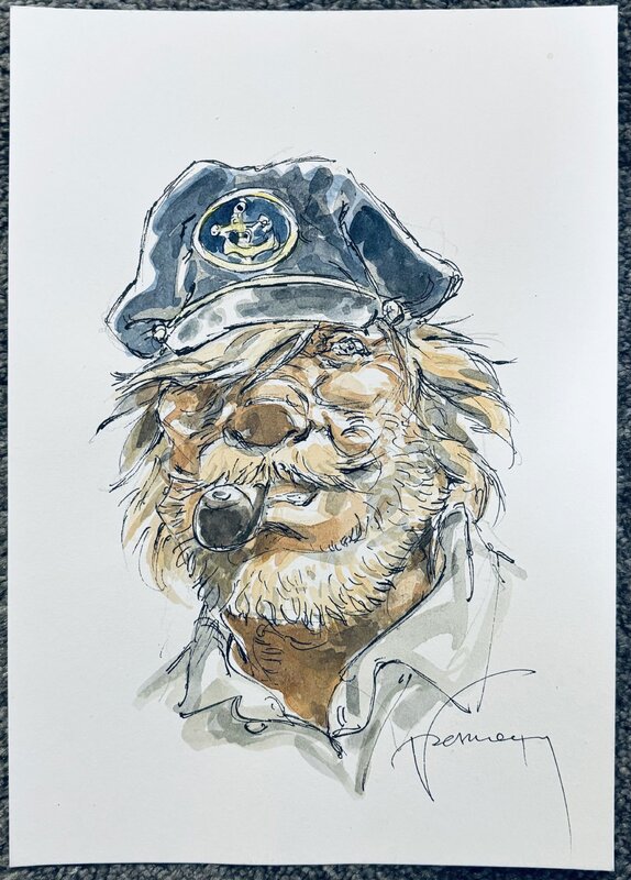 For sale - Hermann Huppen, Barney Jordan illustration - Original Illustration