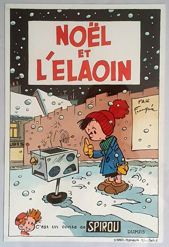 Bruno Marchand, Hommage à Franquin - Noël et l'Élaoin - Comic Strip