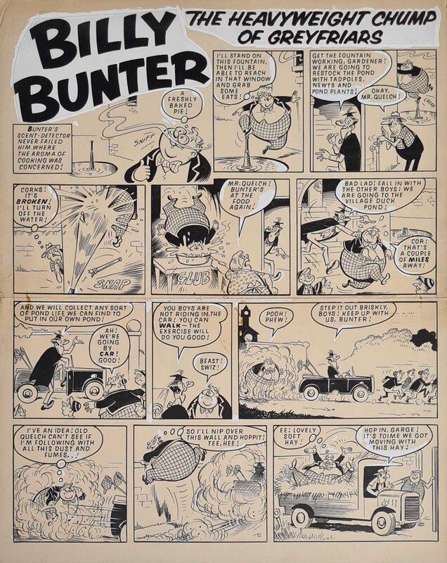 Reg Parlett, Frank Richards, Billy Bunter: the heavyweight chump of greyfriars. - Comic Strip