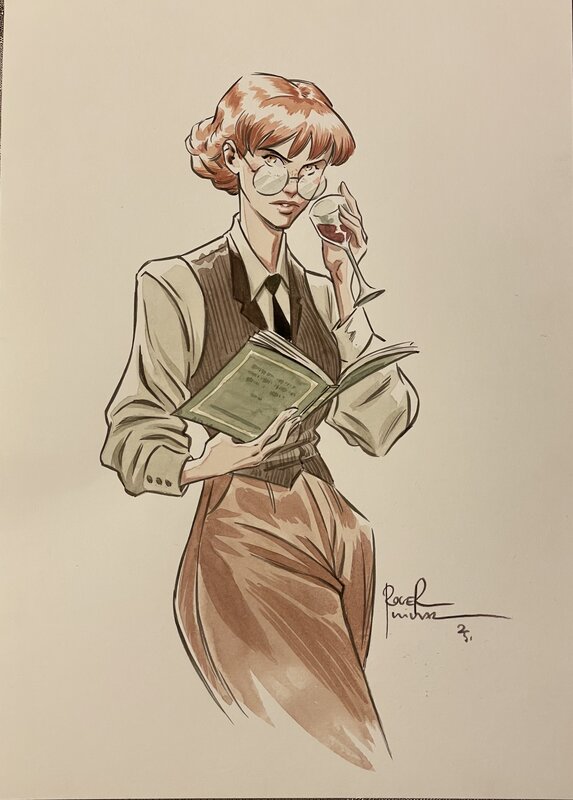 For sale - Roger Vidal - Sherlock Holmes contre Arsène Lupin - Original Illustration