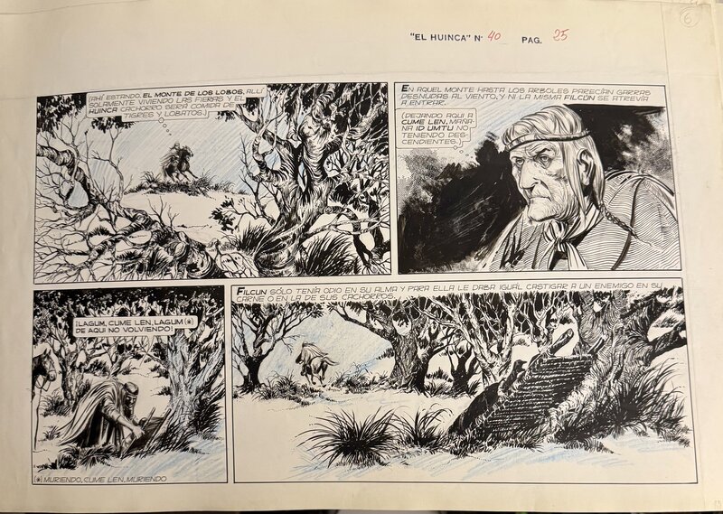 César Spadari, El Huinca “La Macha” - Planche originale