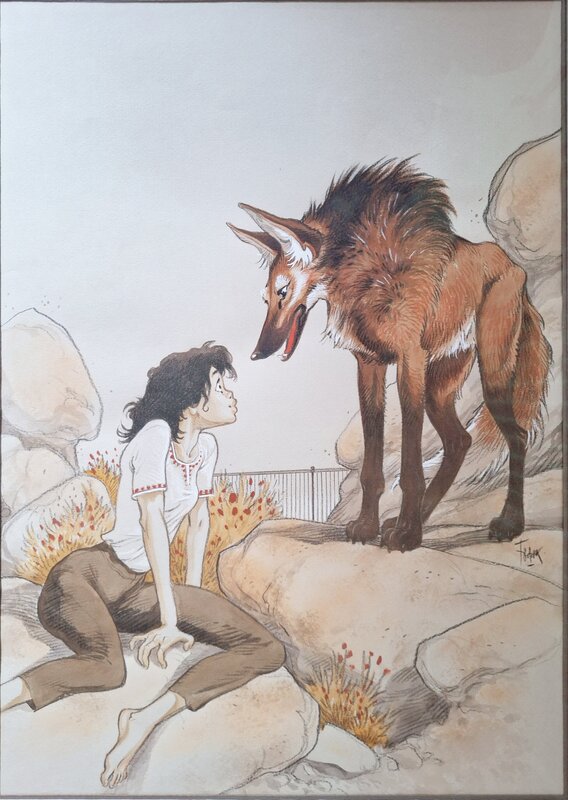 Frank Pé - Illustration Zoo - Original Illustration