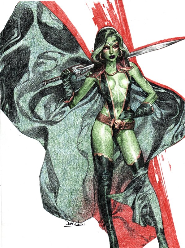 Gamora par Davi Go - Illustration originale