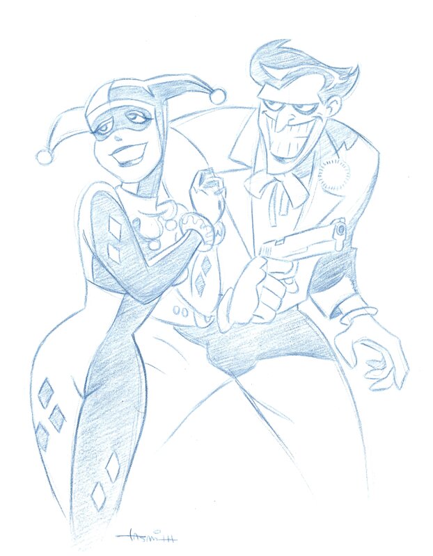 Todd Smith, Joker and Harley Quinn - Sketch