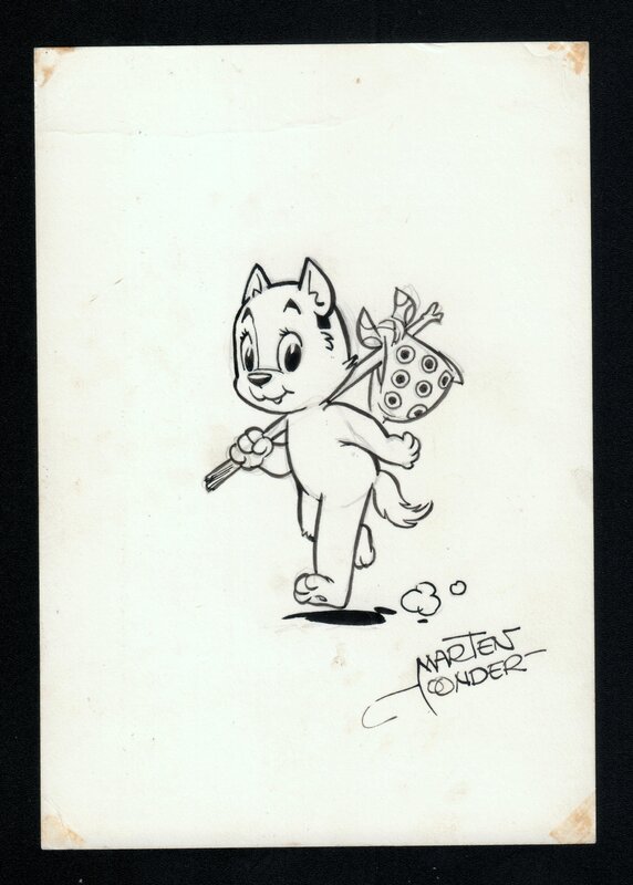 Tom Poes par Marten Toonder - Illustration originale