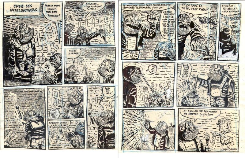 For sale - Philippe Vuillemin, CHEZ LES INTELLECTUELS - Comic Strip