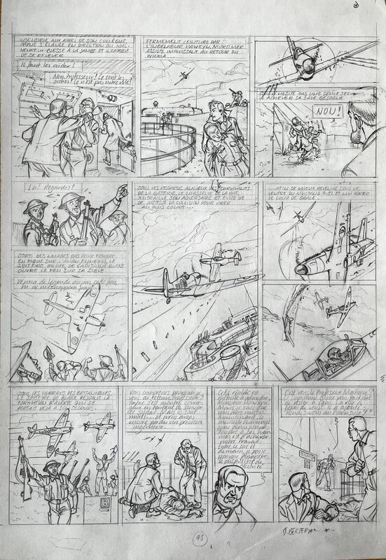 Teun Berserik, Blake & Mortimer - sketchpage 45 - Comic Strip