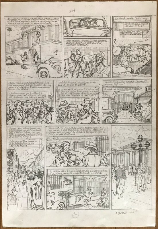 Teun Berserik, Blake & Mortimer - sketchpage 20 - Planche originale