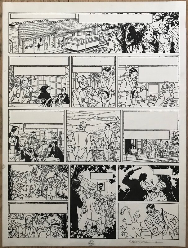 Teun Berserik, Blake & Mortimer V1 - pl. 52 - Planche originale