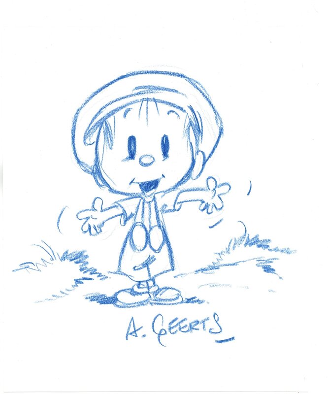 En vente - BONNE ANNEE A TOUS par André Geerts - Planche originale