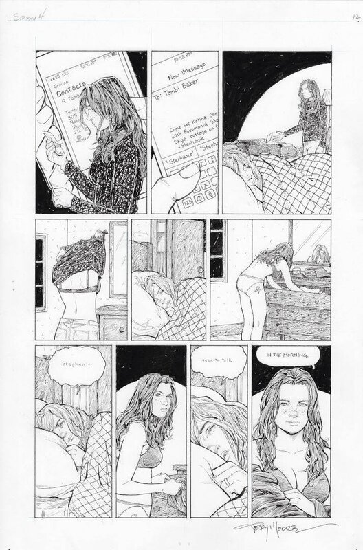 Terry Moore, Strangers in paradise #25 - P4 - Planche originale