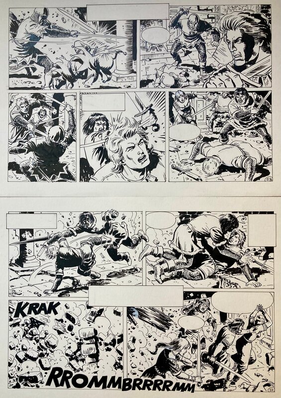 Claus D. Scholz, Willy Vandersteen, De Rode Ridder - Het Behouden Zwaard - Comic Strip