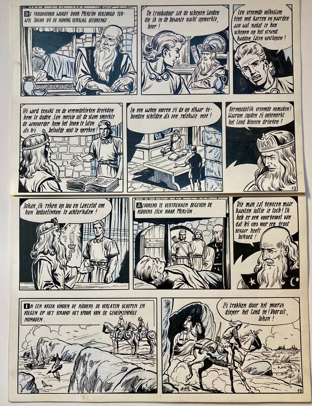 Frank Sels, Willy Vandersteen, De Rode Ridder - De Zwarte Banier - Comic Strip