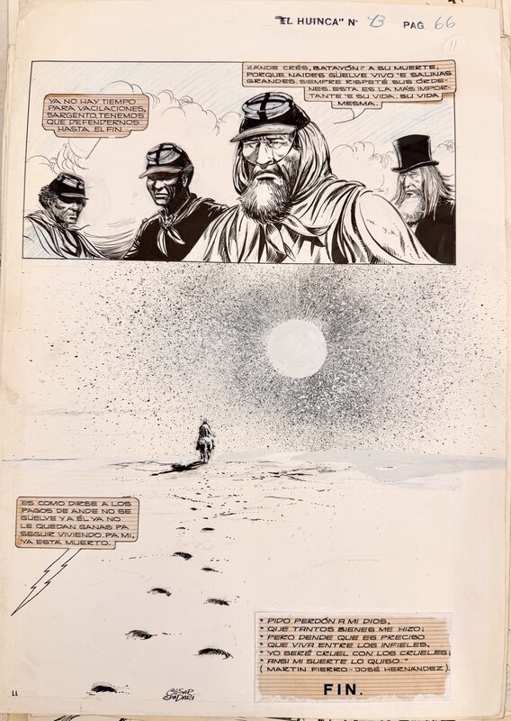 César Spadari, El Huinca “Las Salinas Grandes” - Comic Strip