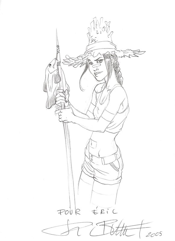 2005 - Dédicace - Philippe Buchet - Sillage (Tome 8) - Sketch