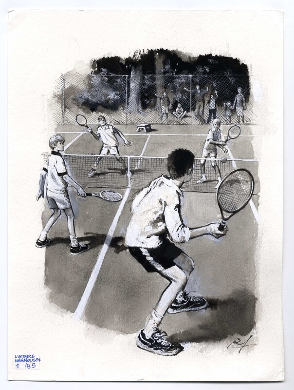 L’affaire Marmouset par René Follet - Illustration originale