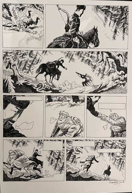 Taïga rouge par Vincent Perriot, Arnaud Malherbe - Planche originale