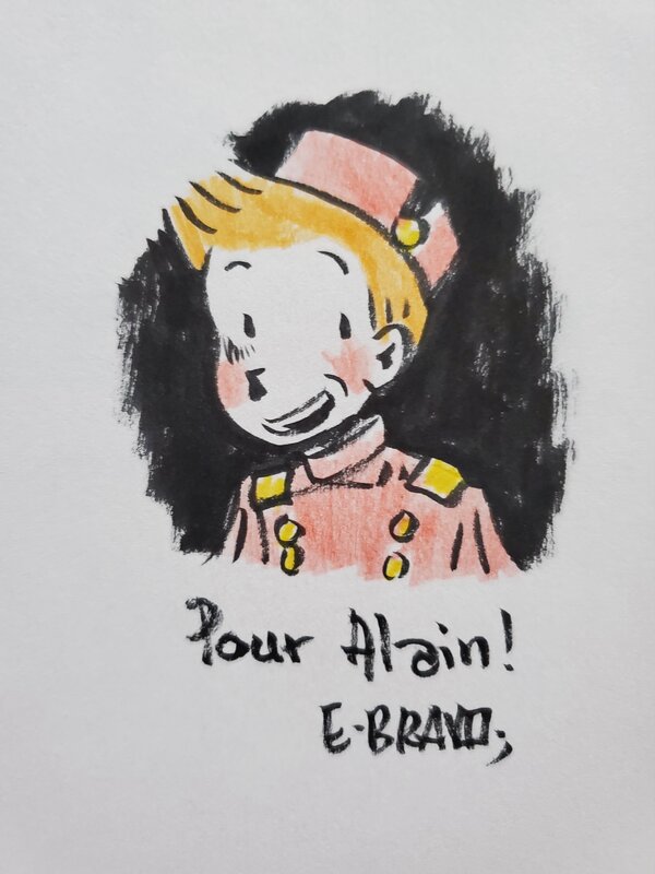 Émile Bravo, UNE AVENTURE DE SPIROU ET FANTASIO   T4 LE JOURNAL D'UN INGENU - Dédicace