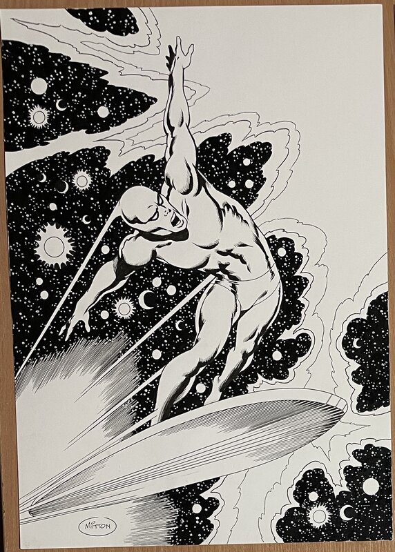 Mitton - SIlver Surfer - Illustration originale