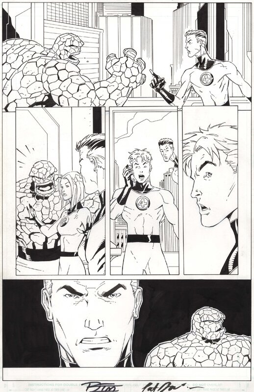 Fantastic Four by Ron Lim, Pat Davidson - Original Illustration