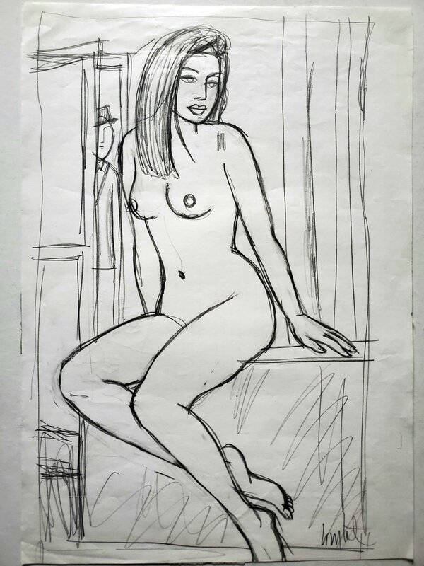 illustration par Loustal - Illustration originale
