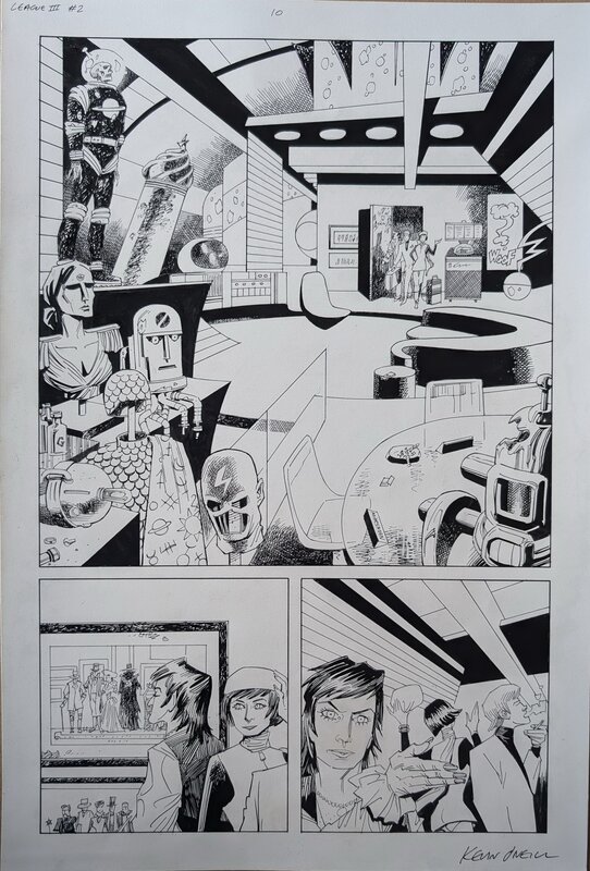 Kevin O'Neill, La Ligue des gentlemen extraordinaires, Century Tome 2, planche 10 - Comic Strip