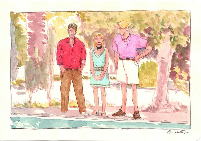For sale - Bastien Vivès, Bastien Vives - Lune de miel - 10 - Original Illustration