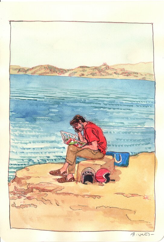 For sale - Bastien Vivès, Bastien Vives - Lune de miel - 22 - Original Illustration