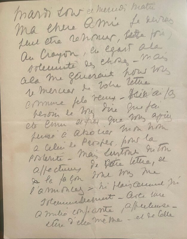 Gus Bofa, Lettre autographe de 4 pages - Original art
