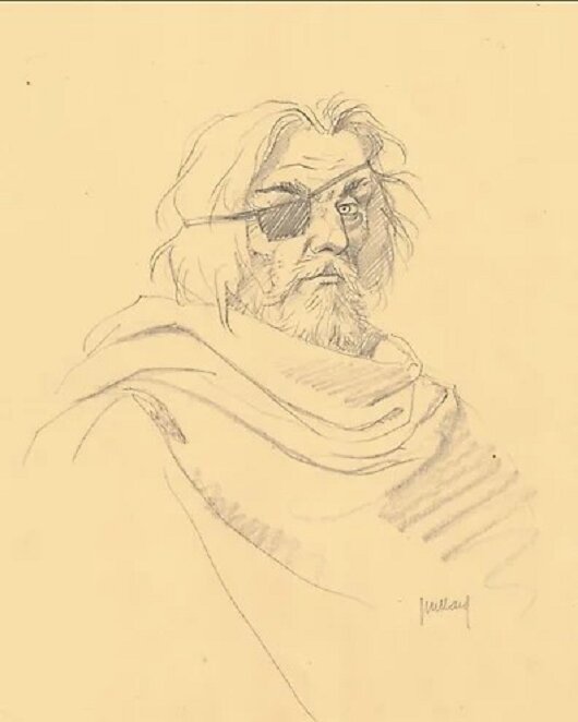Le chevalier Condor par André Juillard - Illustration originale