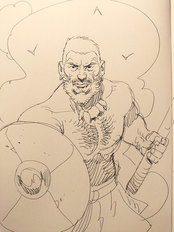 Asgard, tome 1 by Ralph Meyer - Sketch