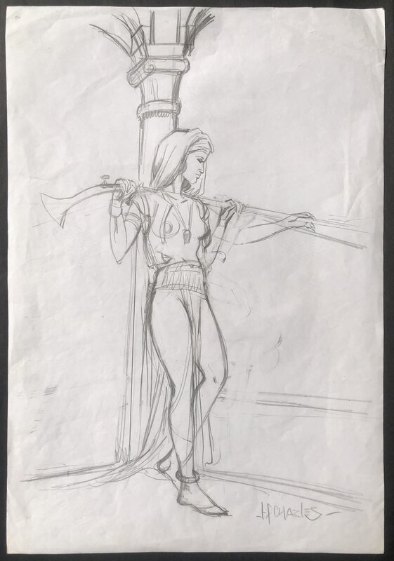 Jean-François Charles, Illustration - Esquisses et Toiles. - Original art