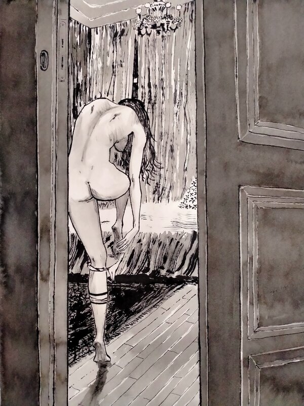 En vente - La chambre par Davide Garota - Illustration originale