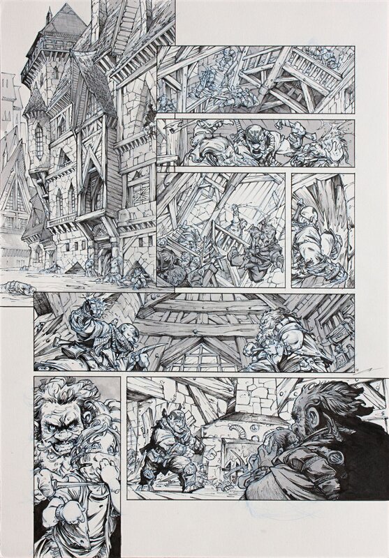 Nains - T21 Pl48 par Pierre-Denis Goux - Planche originale