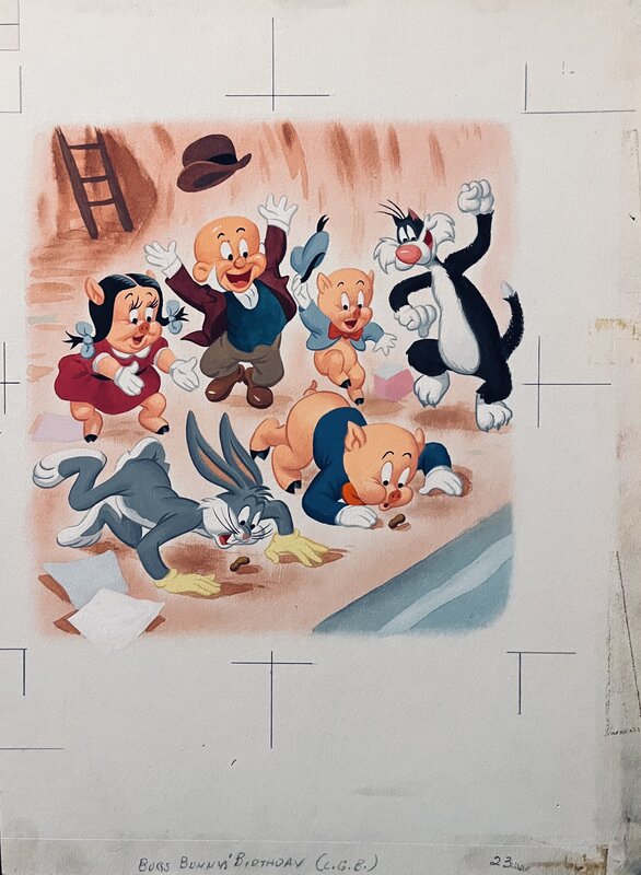 Bugs Bunny by Ralph Heimdahl, Al Dempster, Bob Givens, Tex Avery - Original Illustration
