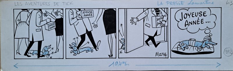 Mary, Jean Blondeau, Les aventures de Tick - Joyeuse année... - Comic Strip
