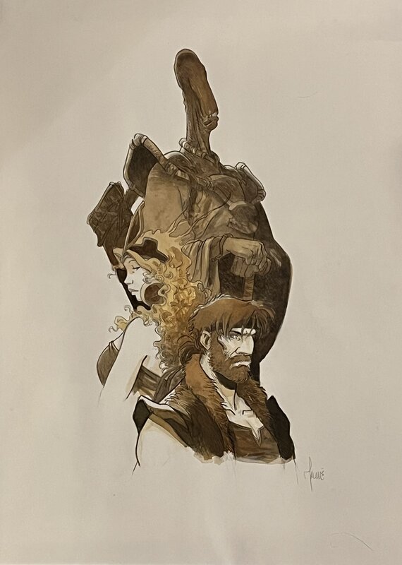 Vincent Mallié, La quête de l'oiseau du temps - Planche originale