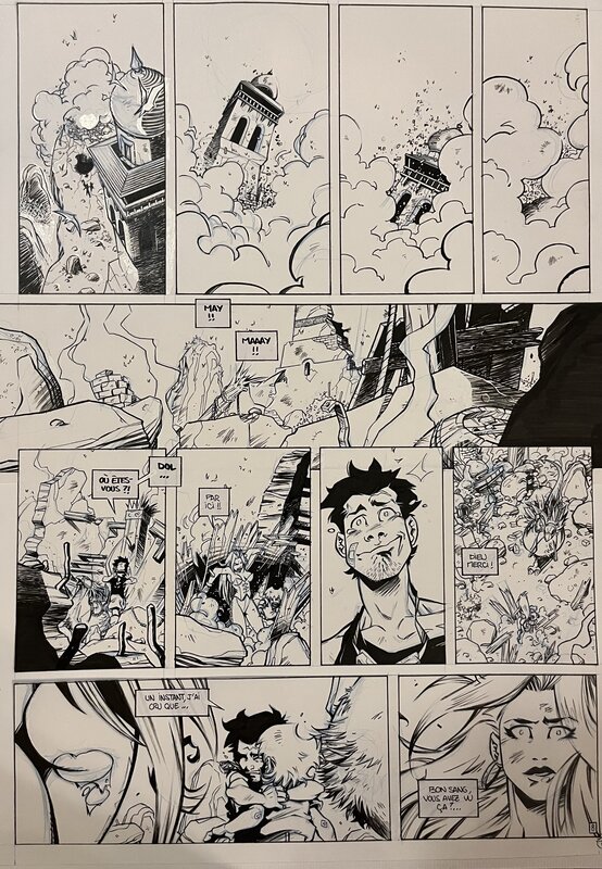 Nocturnes Rouges par Emmanuel Nhieu - Planche originale