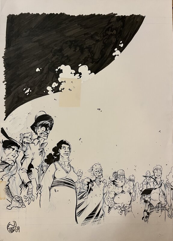 Post-Mortem Pacific by Emmanuel Nhieu - Original Illustration