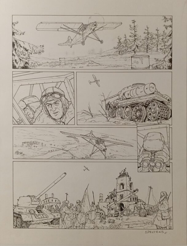 Speltens - L'Armée de l'ombre - Planche originale