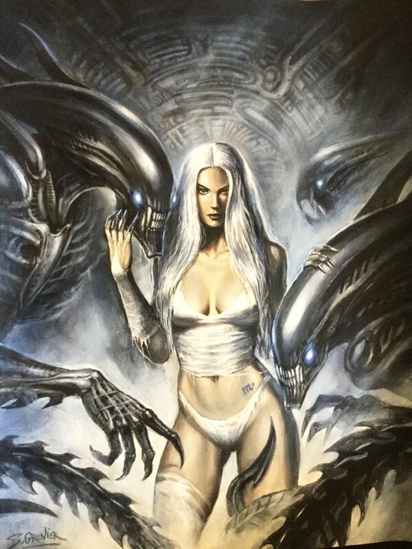 Sébastien Grenier, Beauty and the biomechanical beasts - Illustration originale